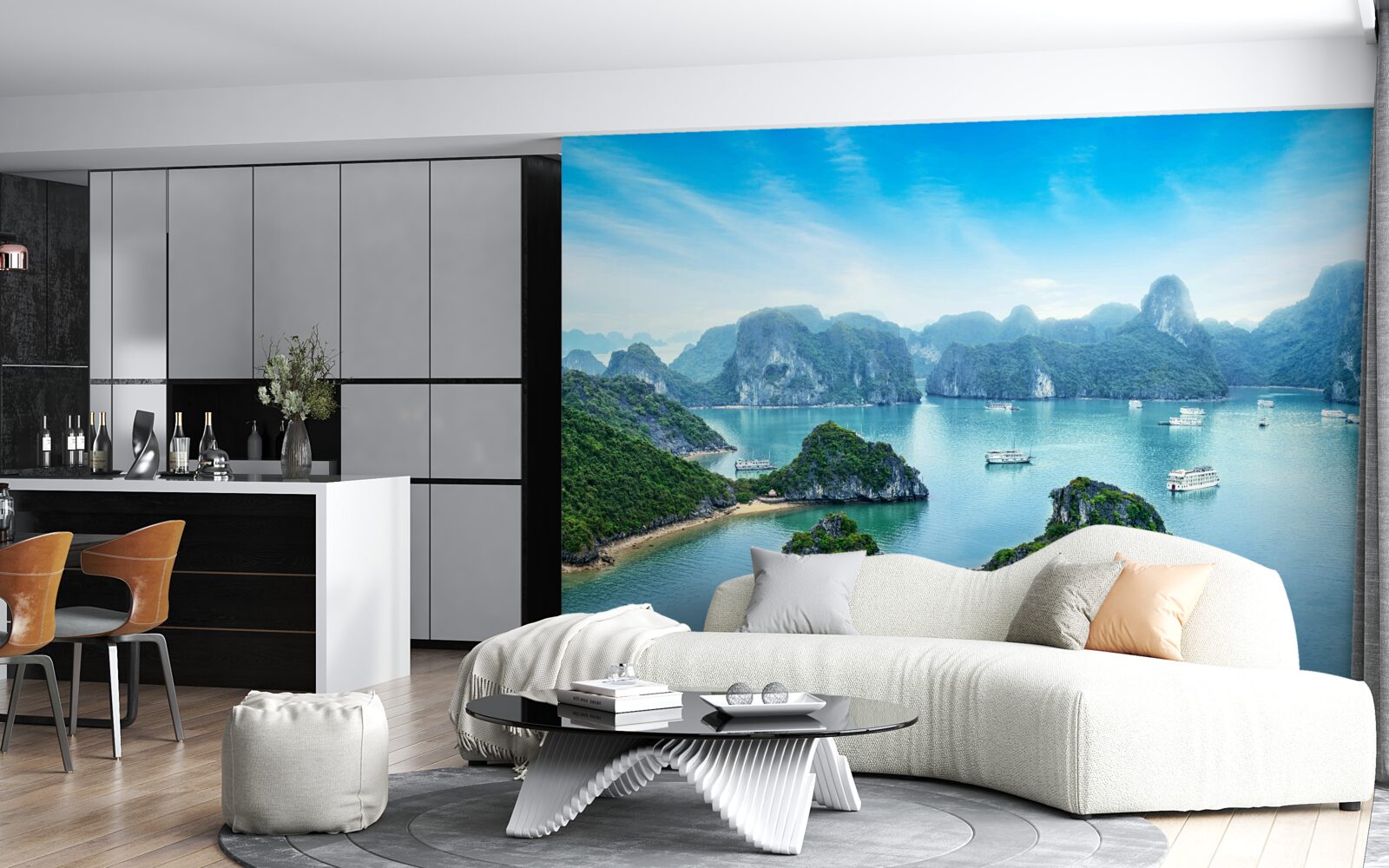 Carta da parati splendida vista sulle isole di smeraldo