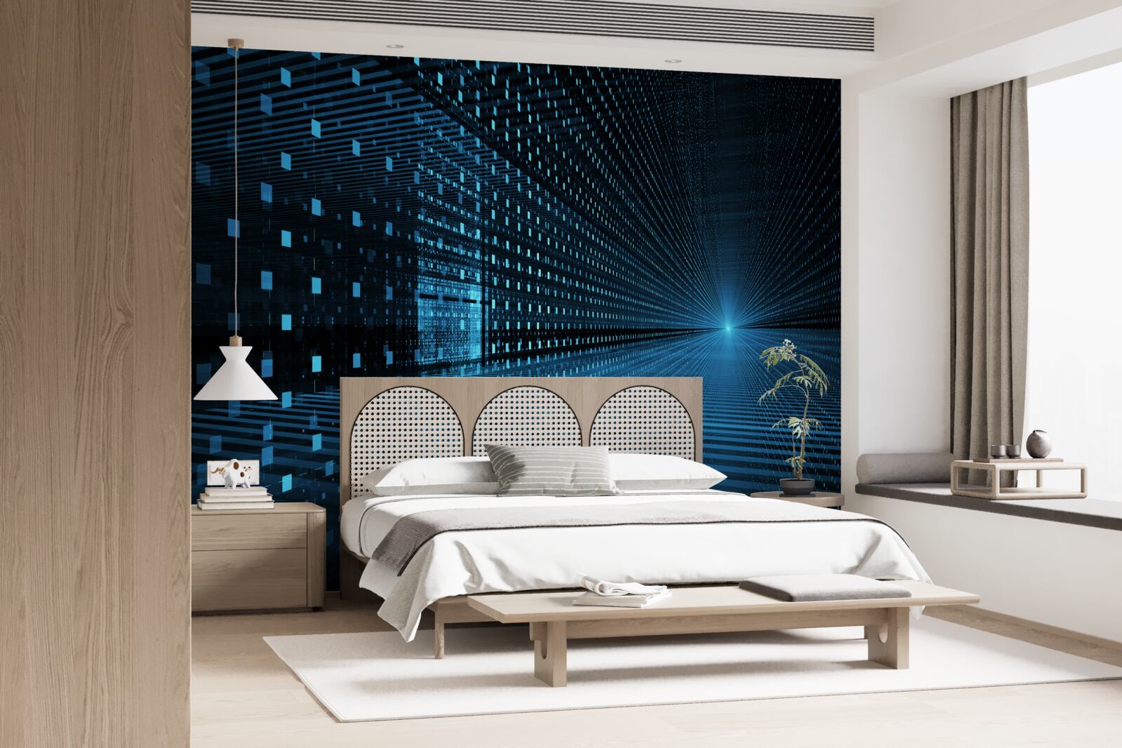 Fototapeta sygnał świetlny w formie abstrakcyjnej