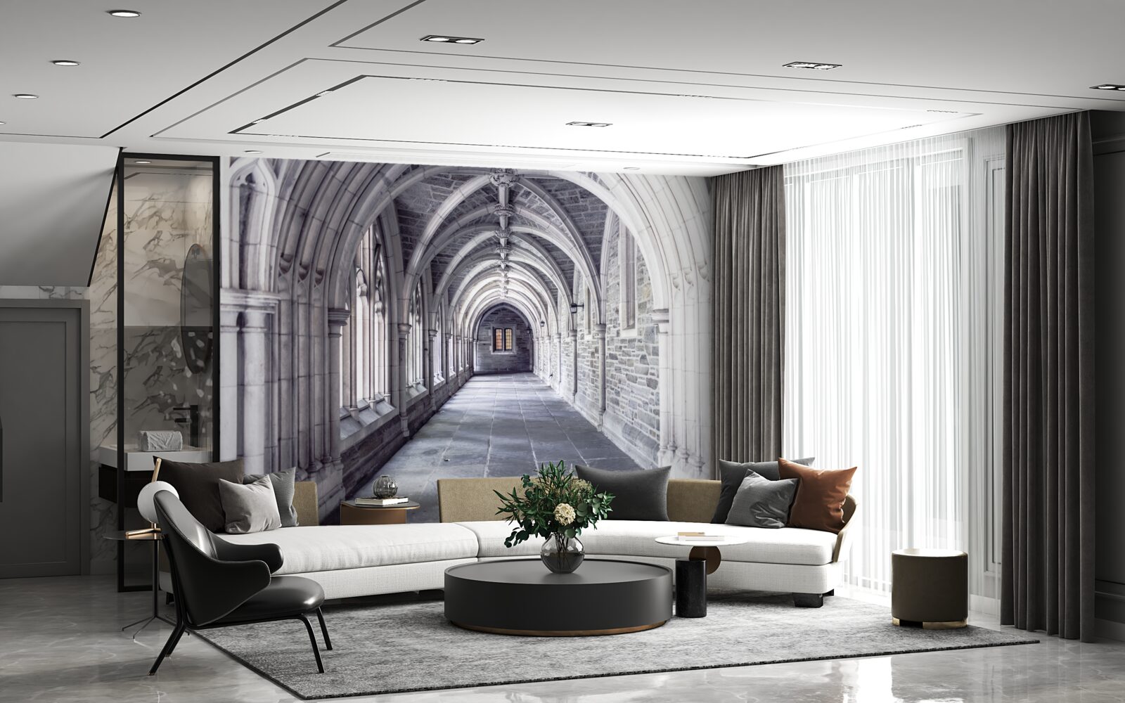 Fototapeta architektoniczne elementy pasażu
