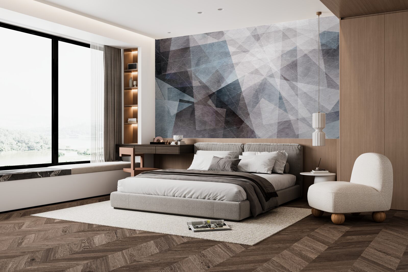Fototapeta abstrakcyjny styl tła z elementami geometrycznymi