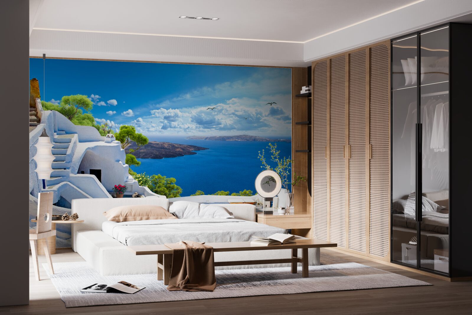 Fototapeta wyspa santorini w grecji