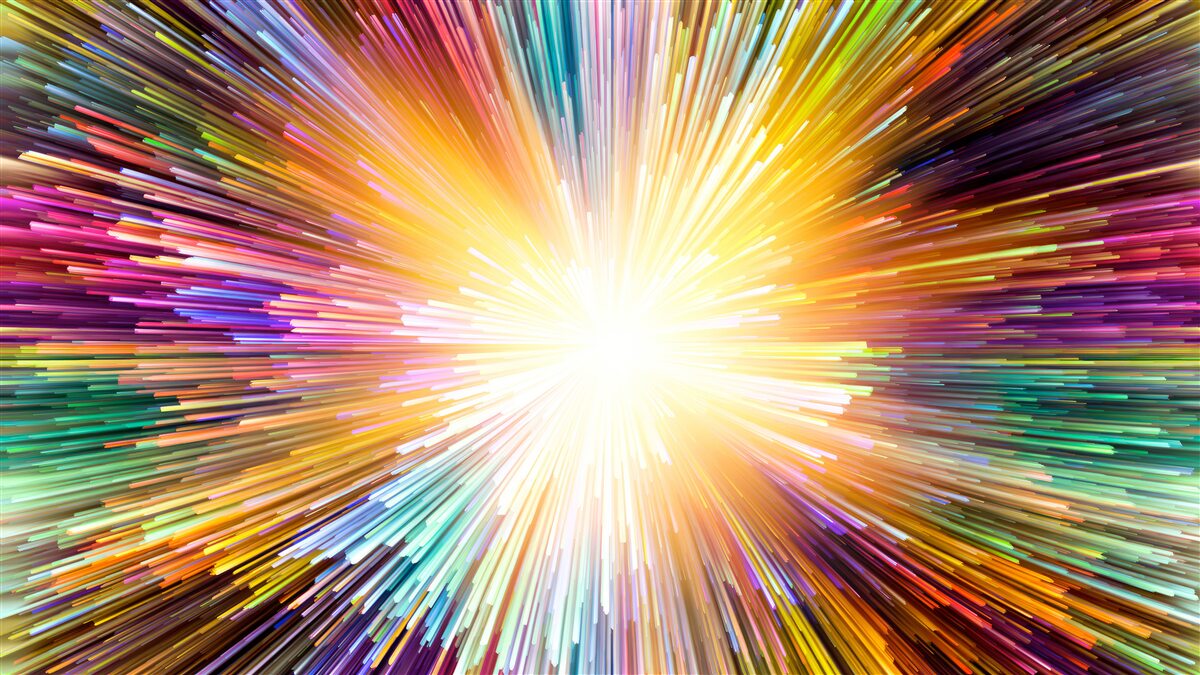 Carta da parati lampi luminosi di diversi colori