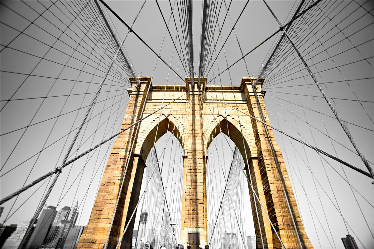 Carta da parati affascinante vista del ponte