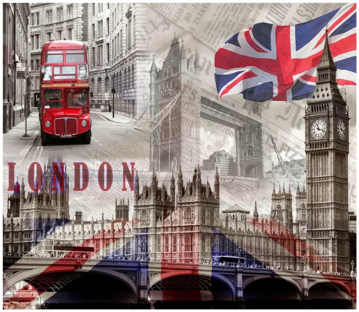 Carta da parati Attrazioni turistiche di Londra