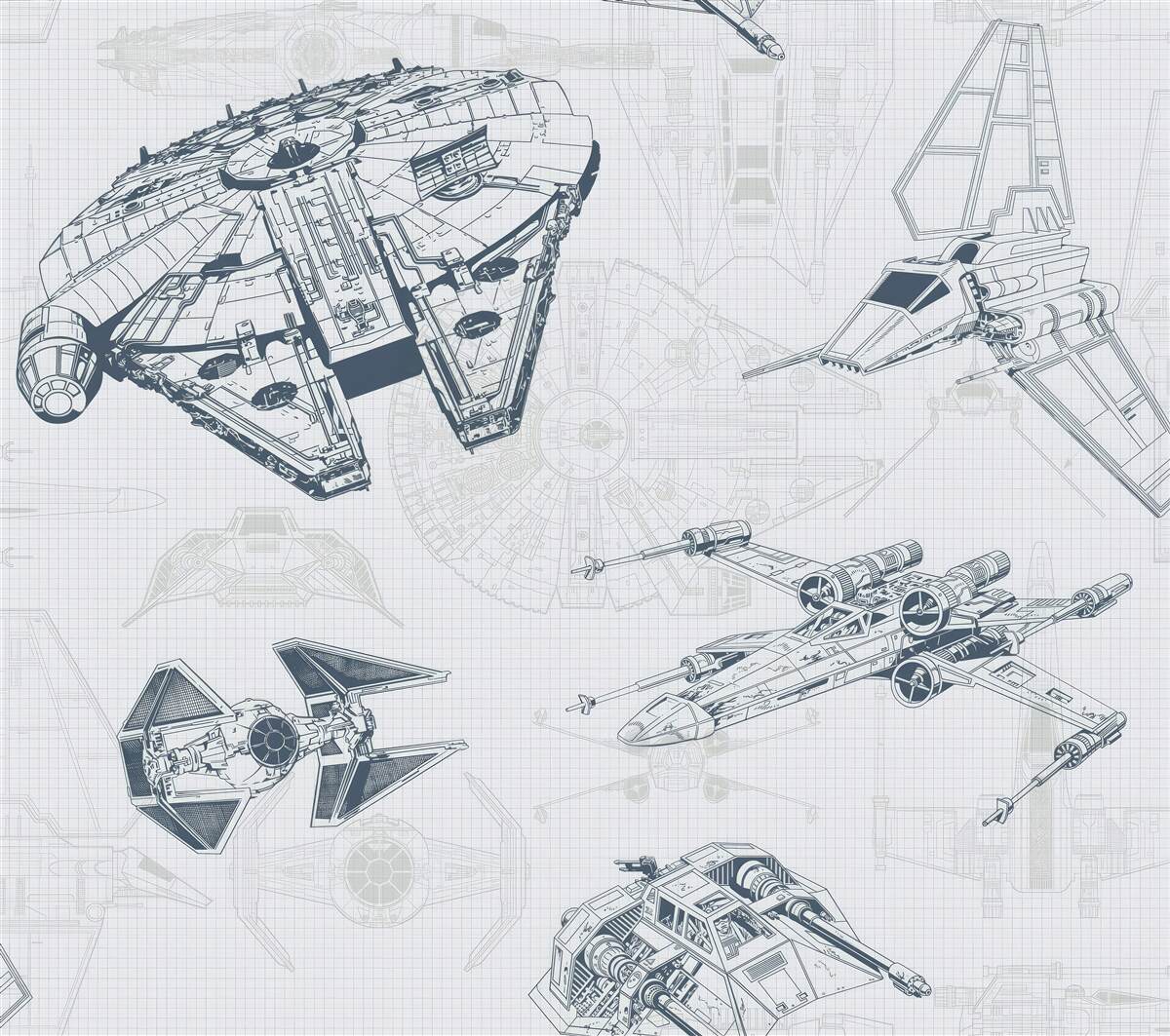 Carta da parati diagrammi di diversi aeromobili