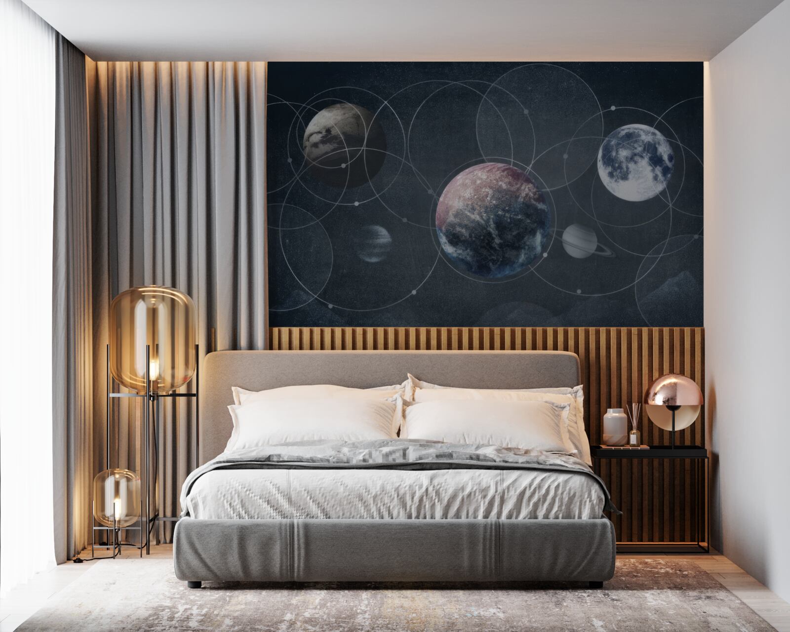 Carta da parati i pianeti del sistema solare