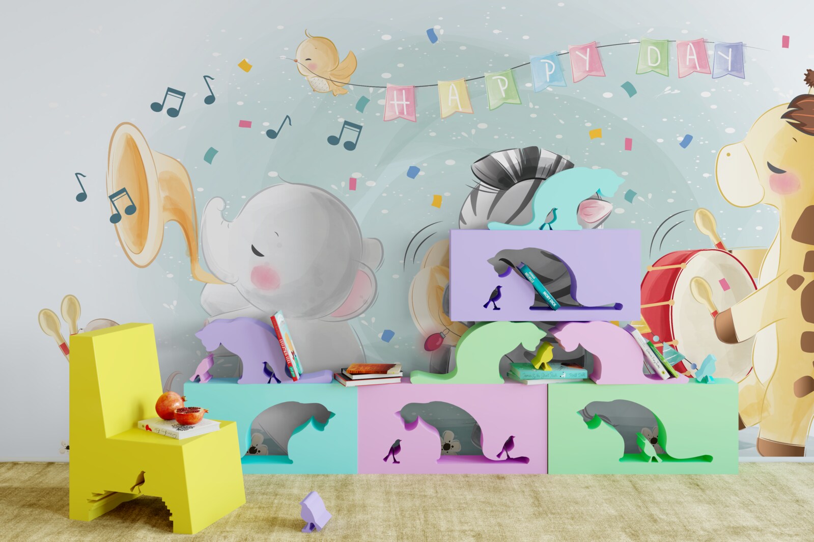 Carta da parati gruppo di giovani interpreti