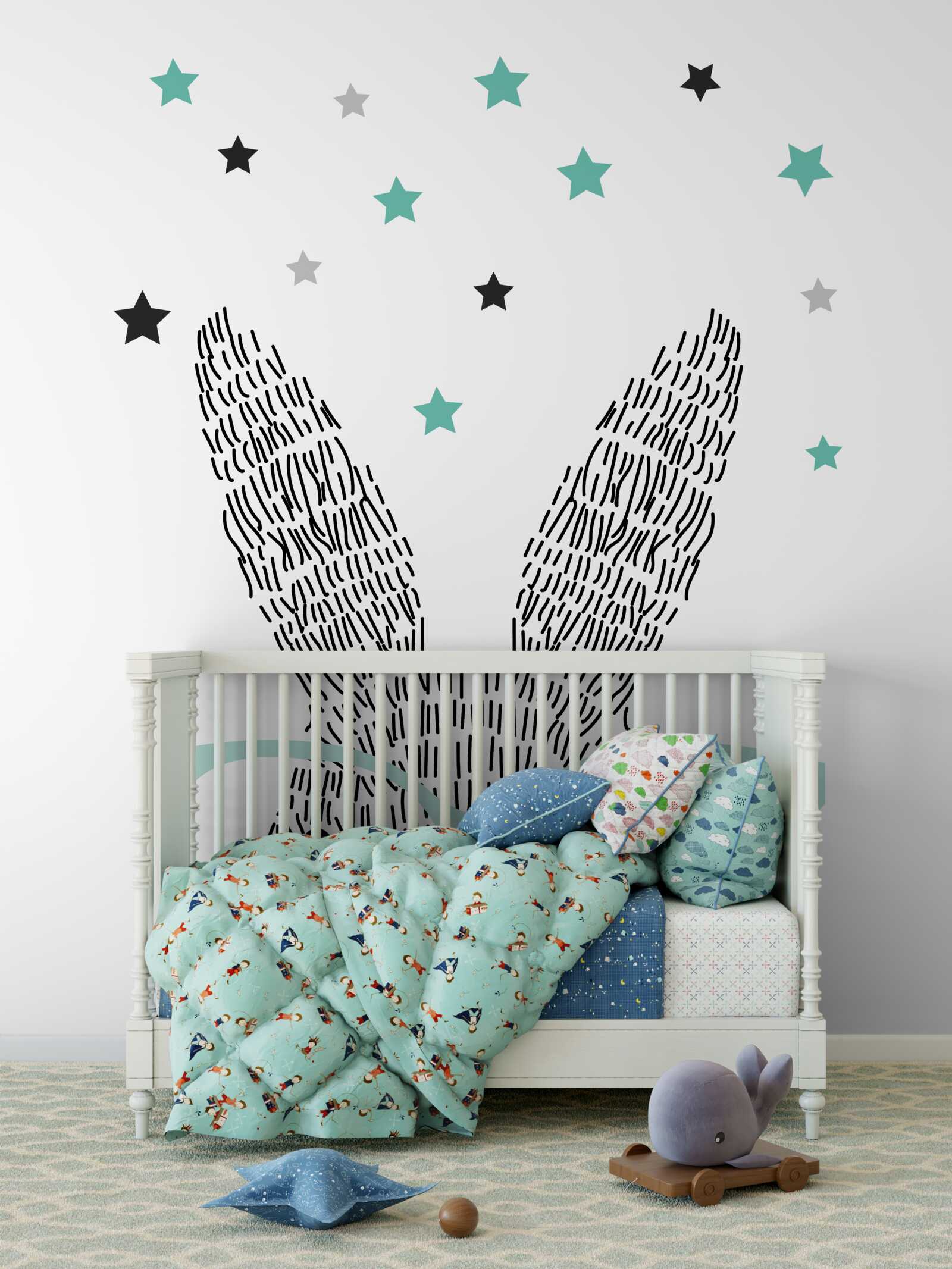 Carta da parati coniglio amorfo con gli occhiali