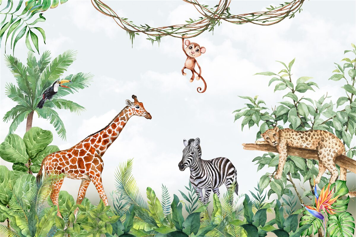 Carta da parati Gli animali delle regioni tropicali si riposano