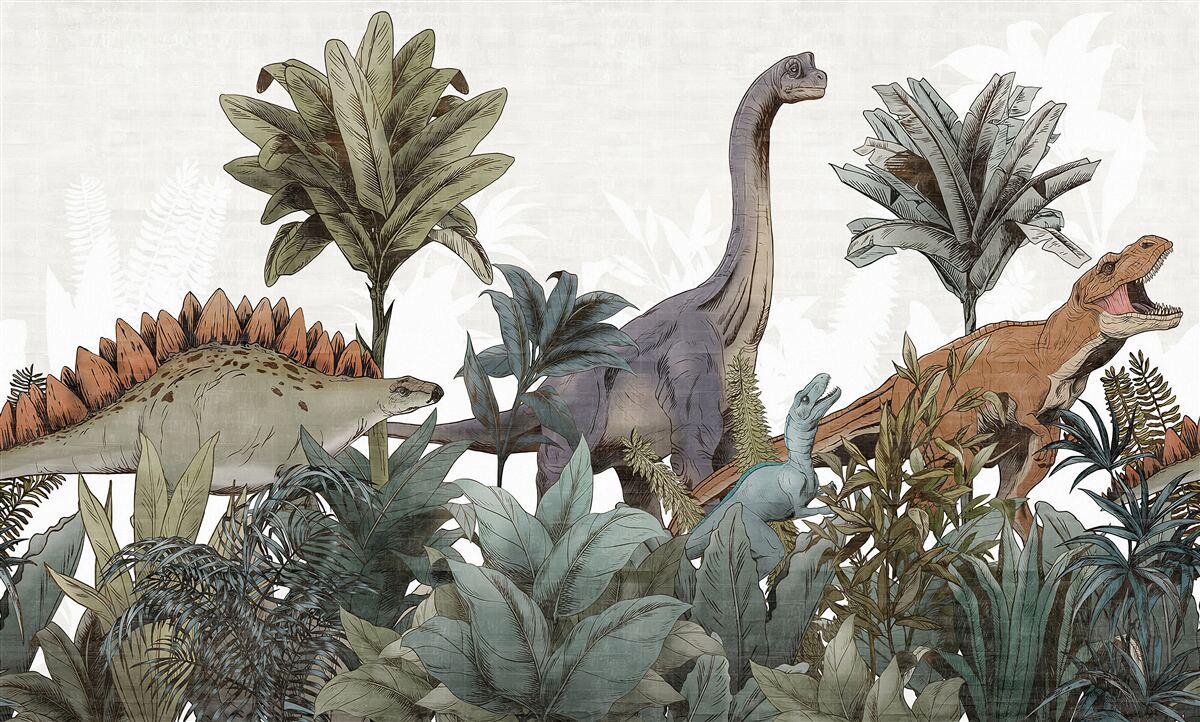 Carta da parati dinosauri giganti antichi