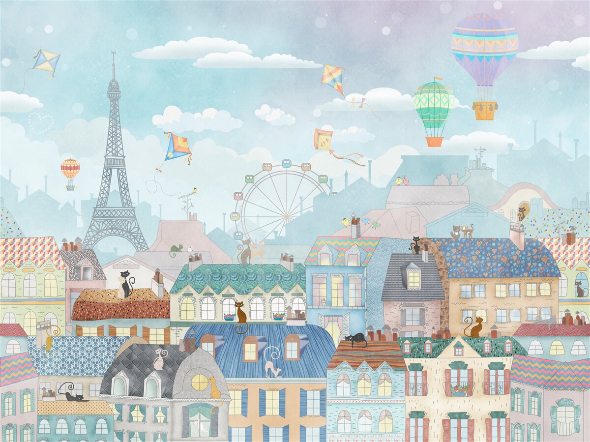 Carta da parati l'affascinante capitale magica di Parigi