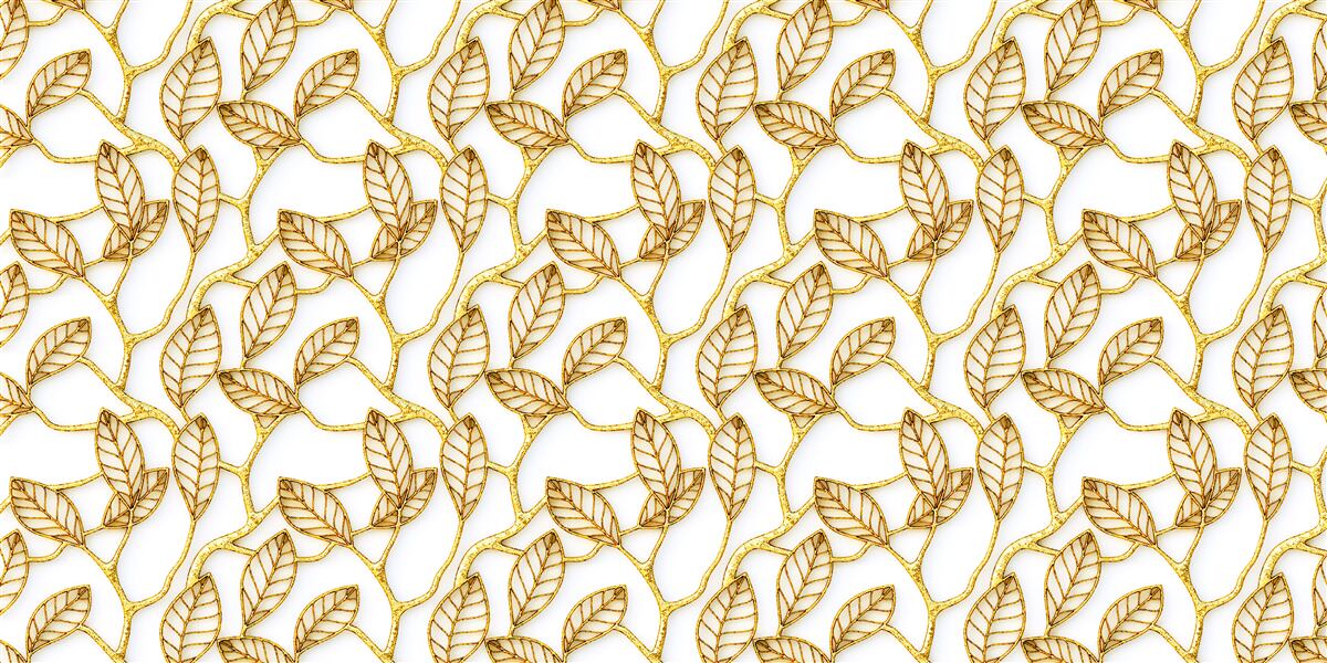 Carta da parati texture foglia oro