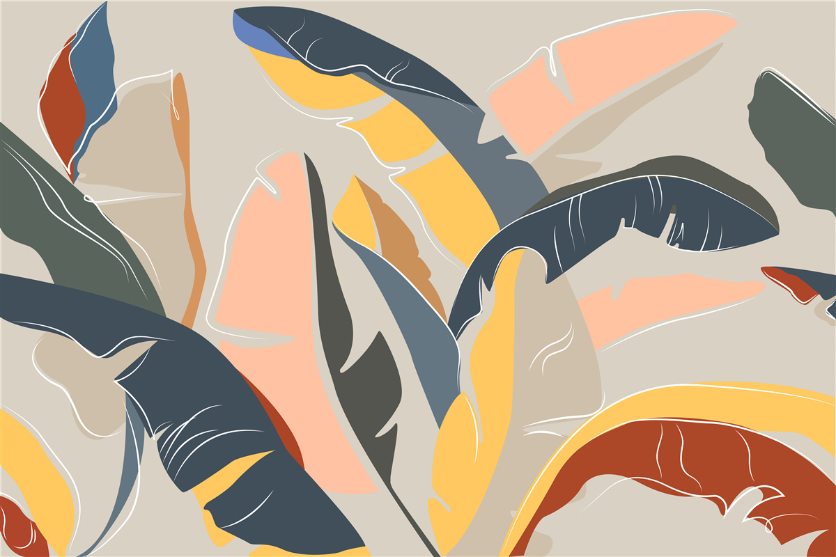 Carta da parati alte e ricche foglie di felce