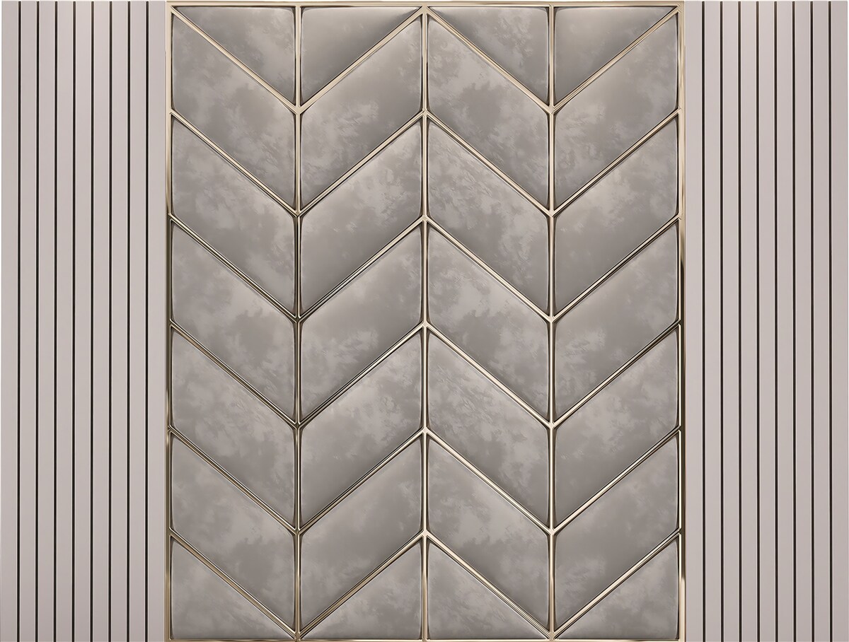 Carta da parati texture grigio-dorata