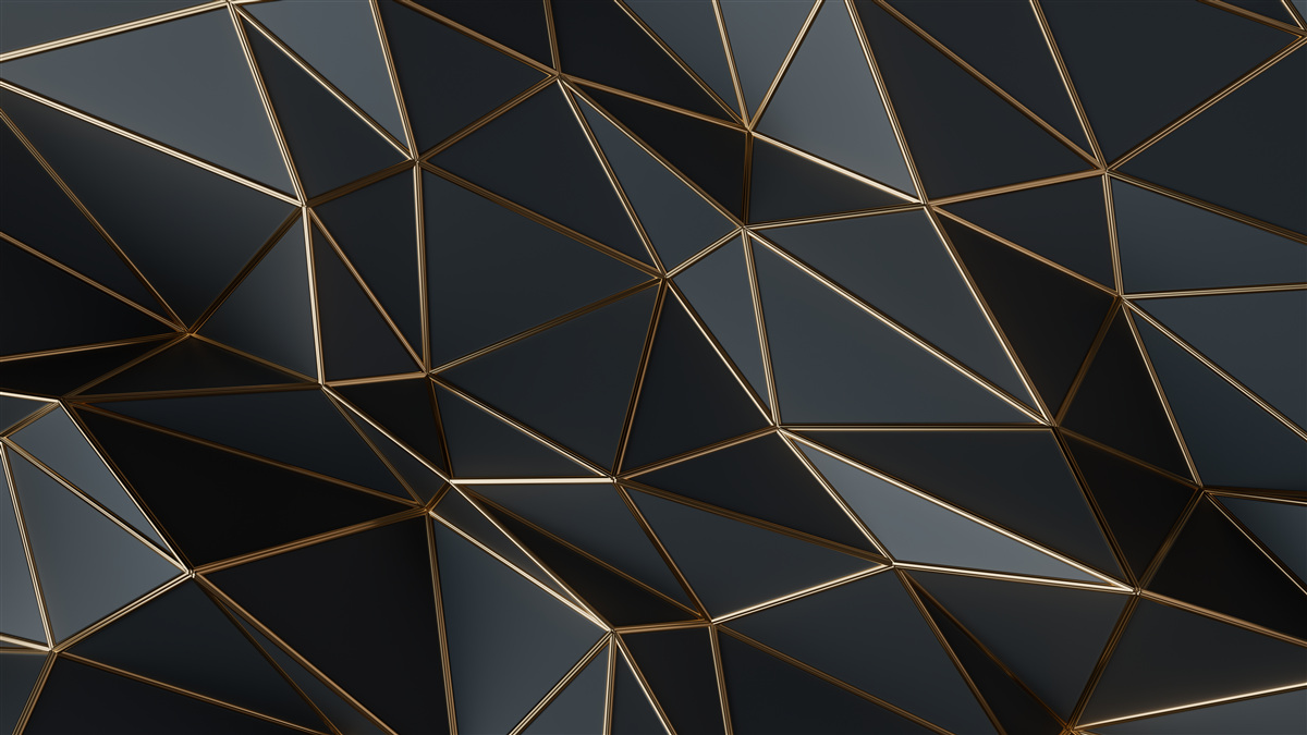 Carta da parati figure tridimensionali in nero con effetto tridimensionale