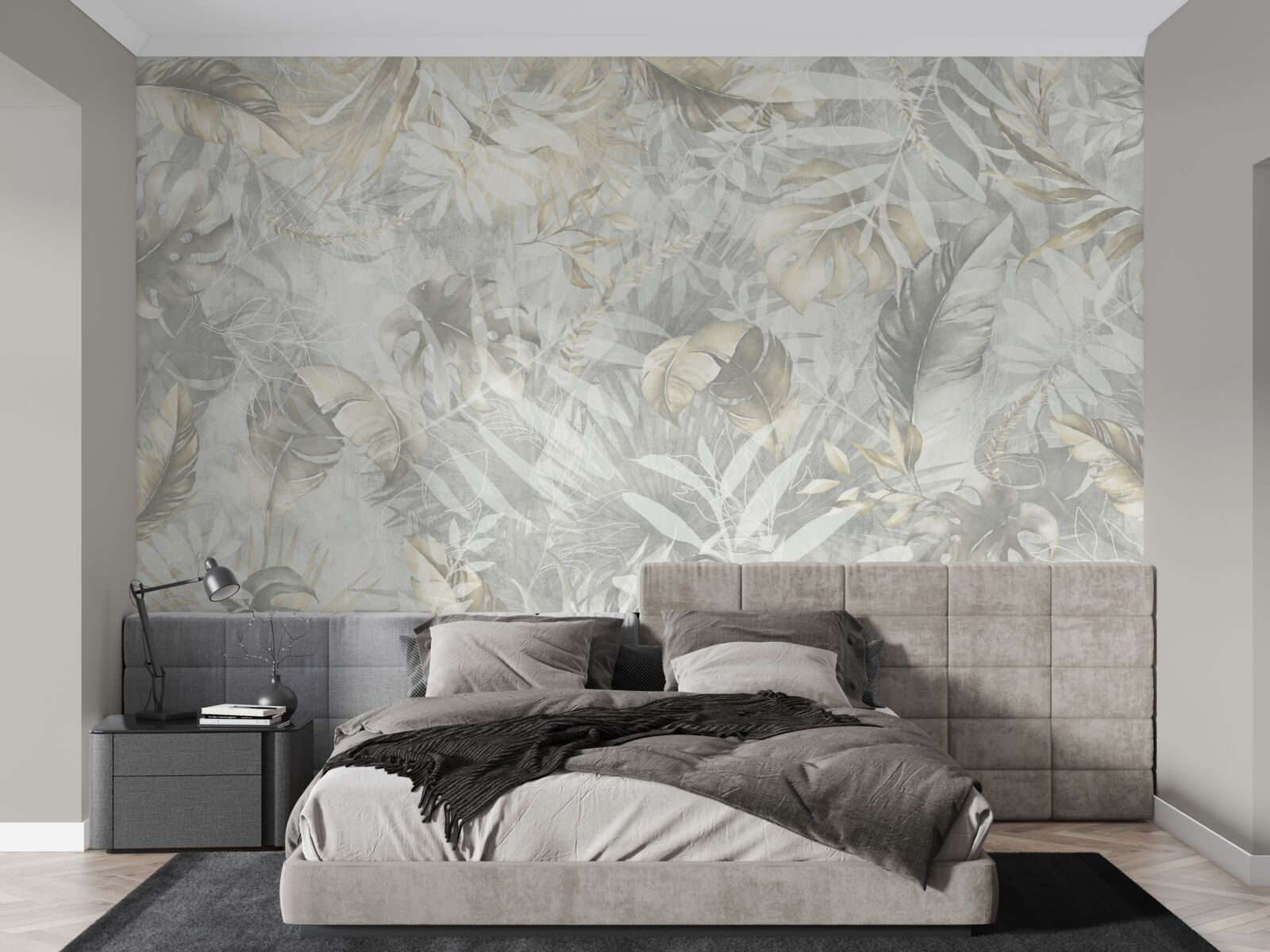 Carta da parati abbondanza di piante nella giungla