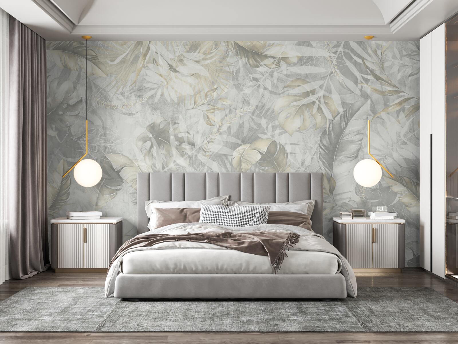 Carta da parati abbondanza di piante nella giungla