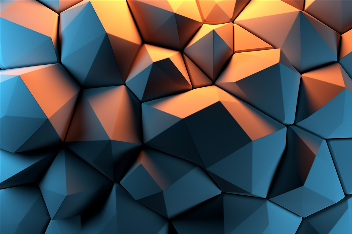 Carta da parati Forme geometriche 3D