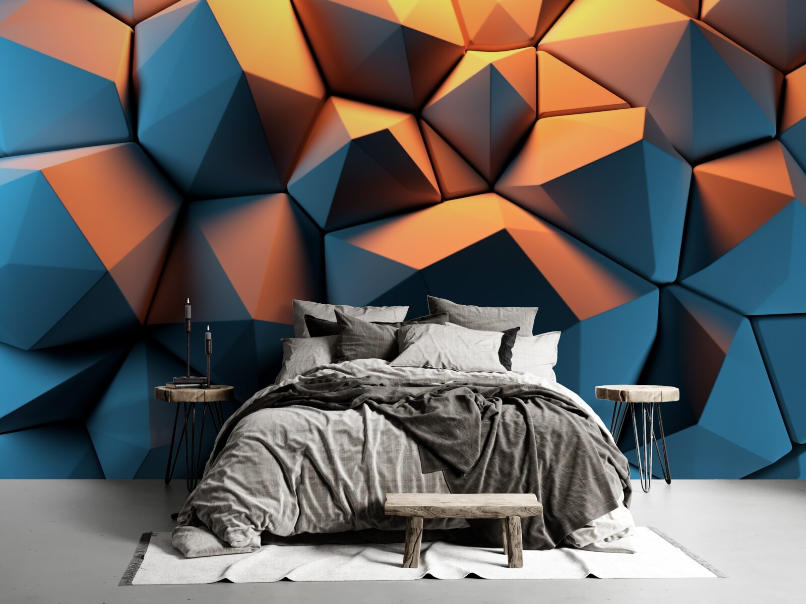 Carta da parati Forme geometriche 3D