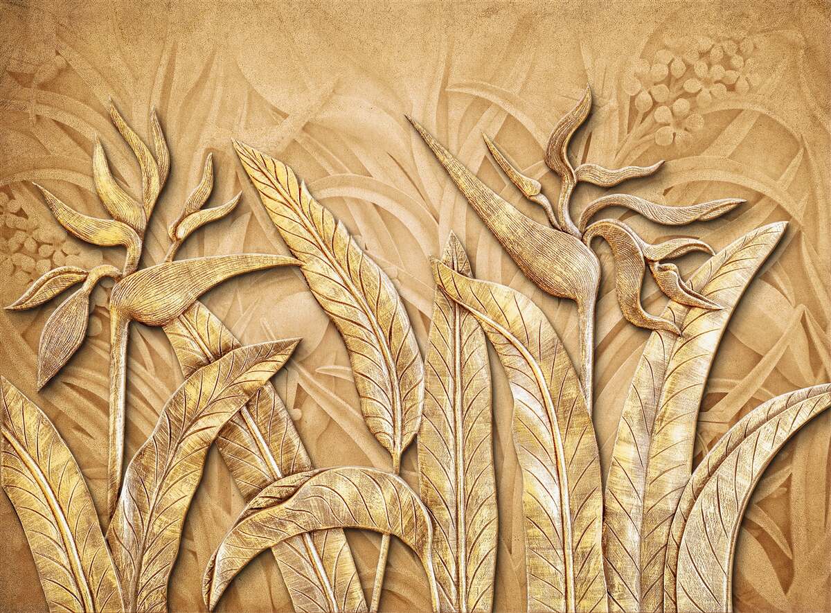 Carta da parati modelli di texture sulle foglie degli alberi