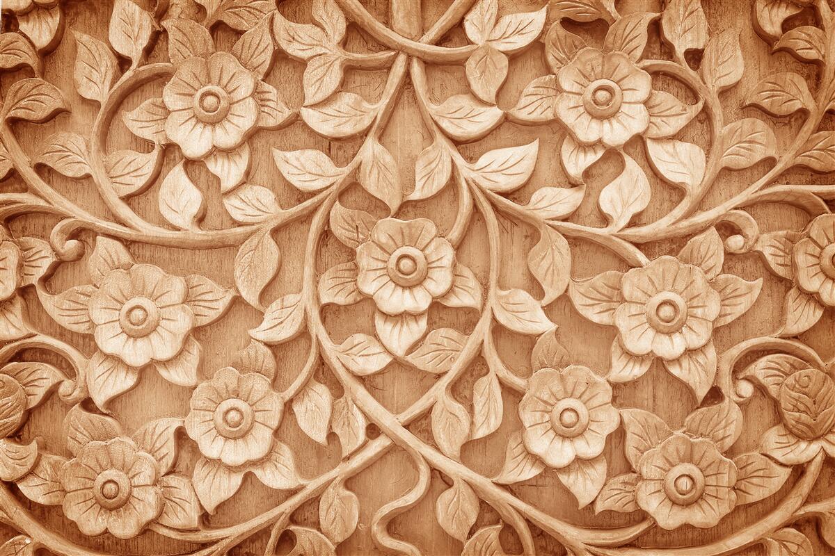 Carta da parati texture di fiori in legno