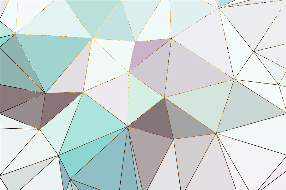 Carta da parati figure geometriche su una superficie di marmo