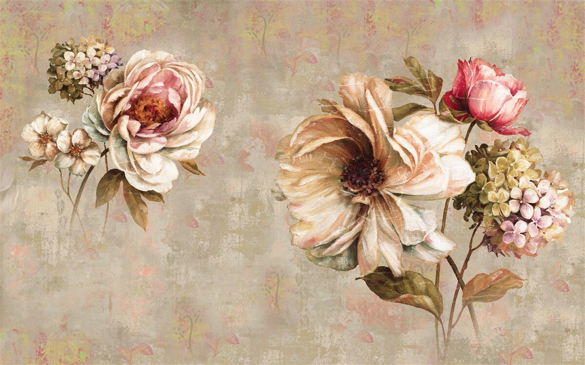 Carta da parati composizioni floreali in bouquet