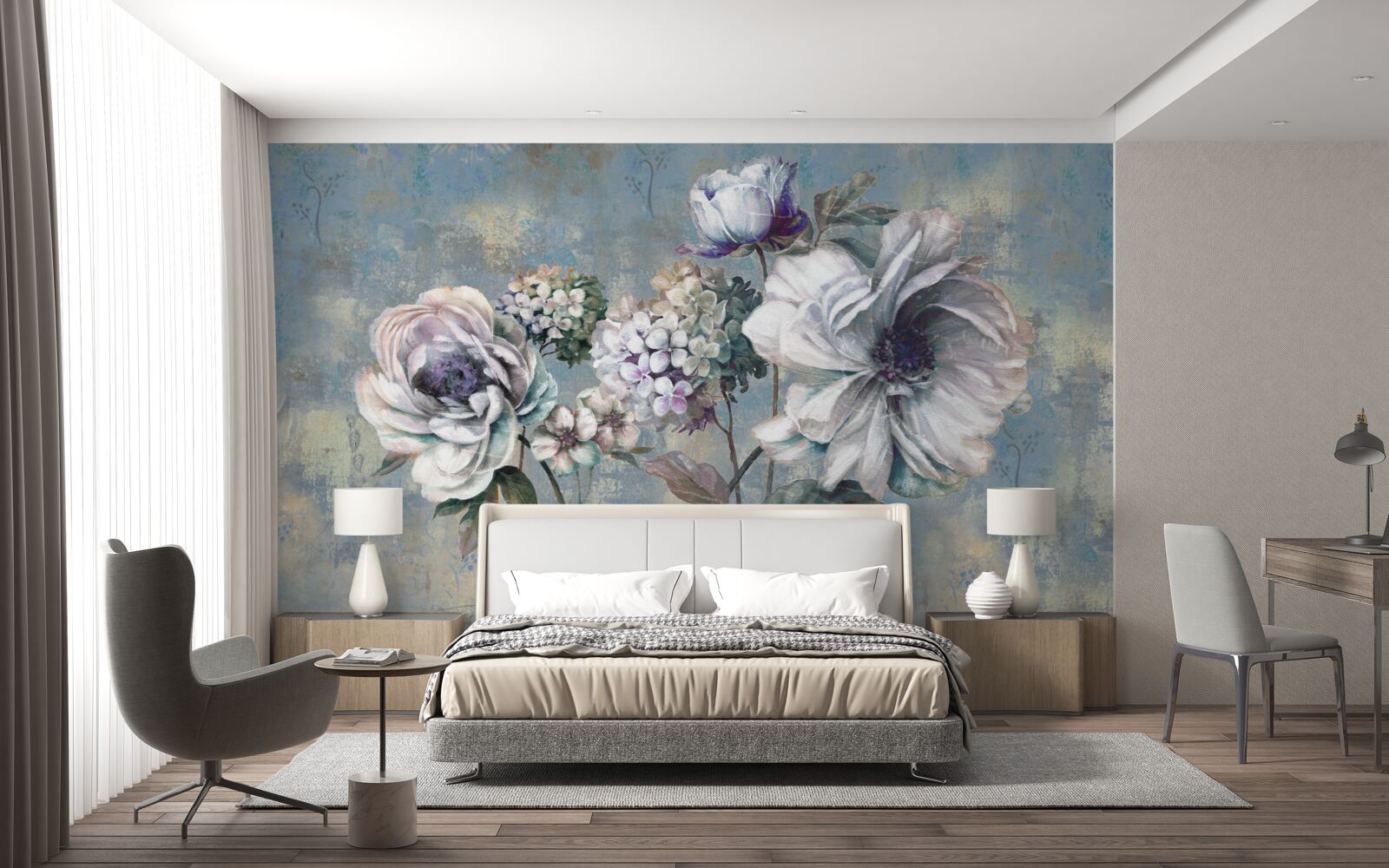 Carta da parati bouquet di fiori estivi