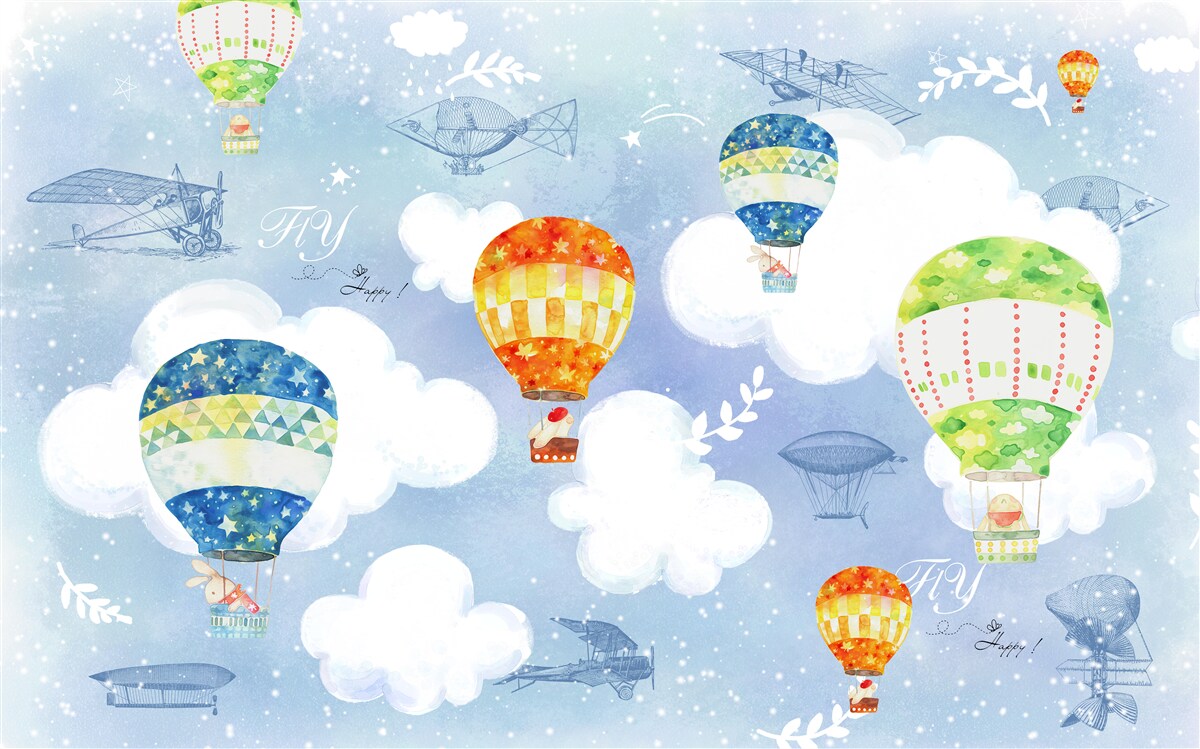 Carta da parati palloncini colorati