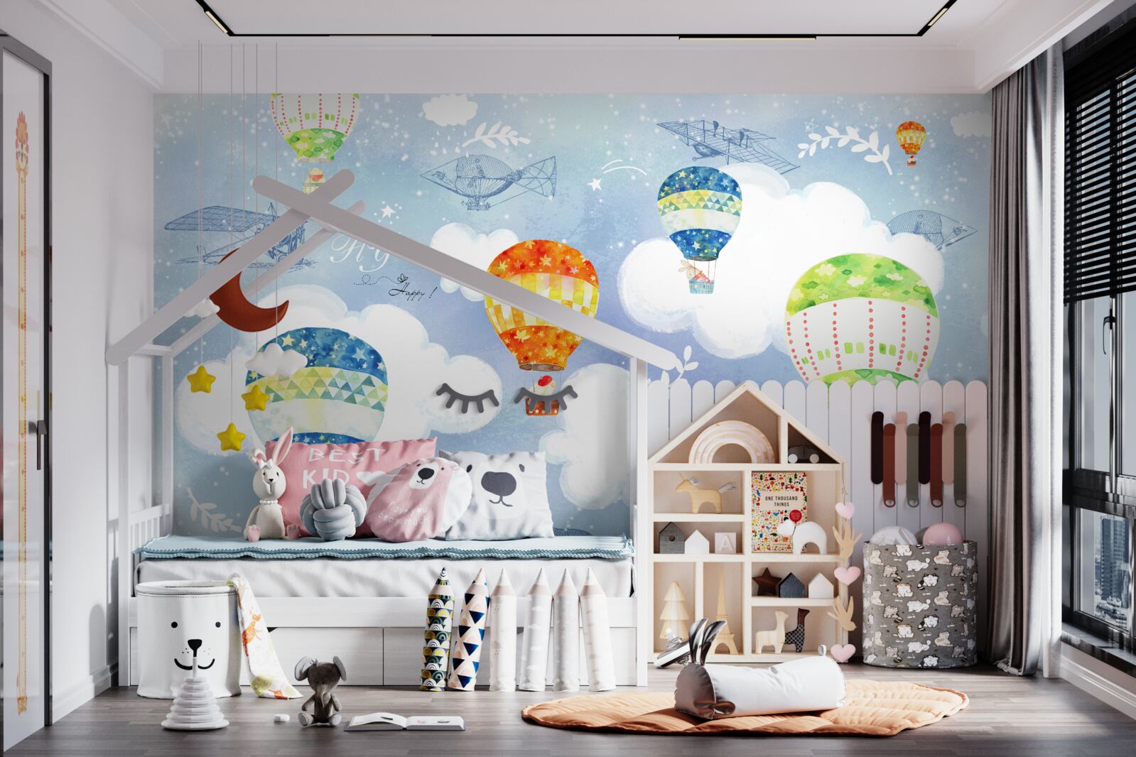 Carta da parati palloncini colorati