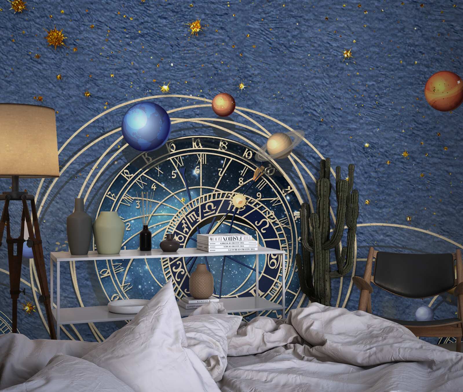 Carta da parati il concetto di moto planetario all'interno della galassia
