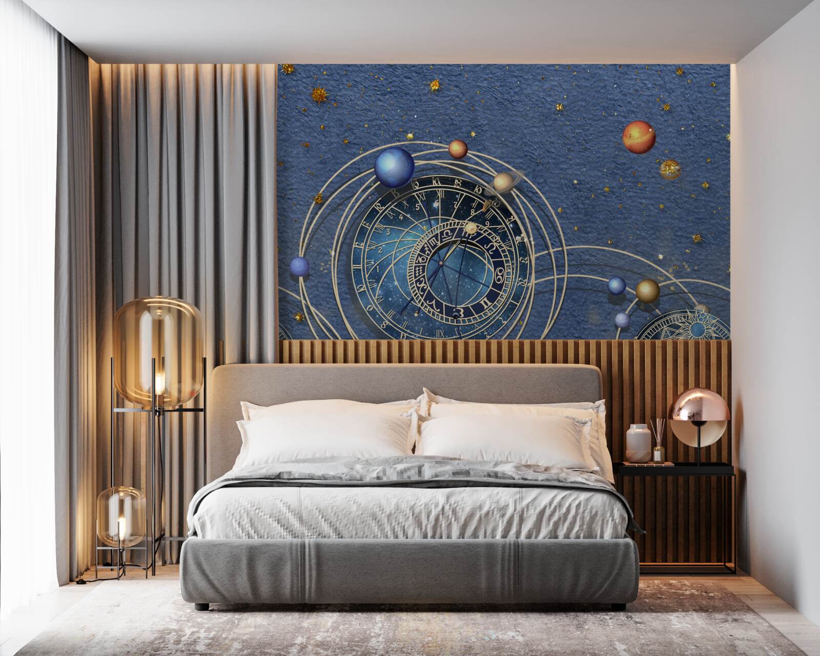 Carta da parati il concetto di moto planetario all'interno della galassia